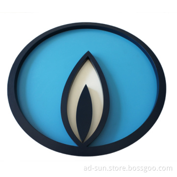 Metal Fabricated Craft with LED Lighting Painted Illuminated Craft